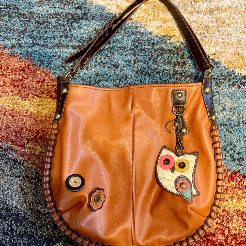 CHALA shoulder bag with owl key fob